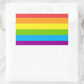 Lgbt Rainbow Flag Rechthoekige Sticker (Tas)