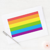 Lgbt Rainbow Flag Rechthoekige Sticker (Envelop)