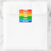 LGBT Rainbow Flag Square Sticker – Pride LGBTQ+ (Tas)