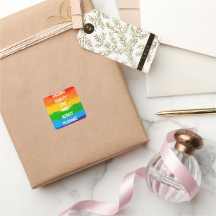 LGBT Rainbow Flag Square Sticker – Pride LGBTQ+