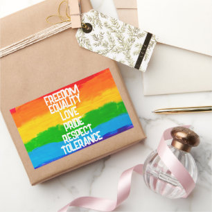 LGBT Rainbow Flag Square Sticker – Pride LGBTQ+