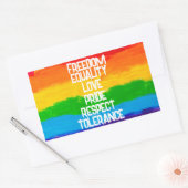 LGBT Rainbow Flag Square Sticker – Pride LGBTQ+ (Envelop)