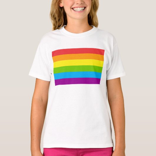 Lgbt Rainbow Flag T-shirt (Voorkant)