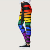 LGBT Rainbow Flag Text Gay Pride 2021 LGBTQ Leggings (Links)