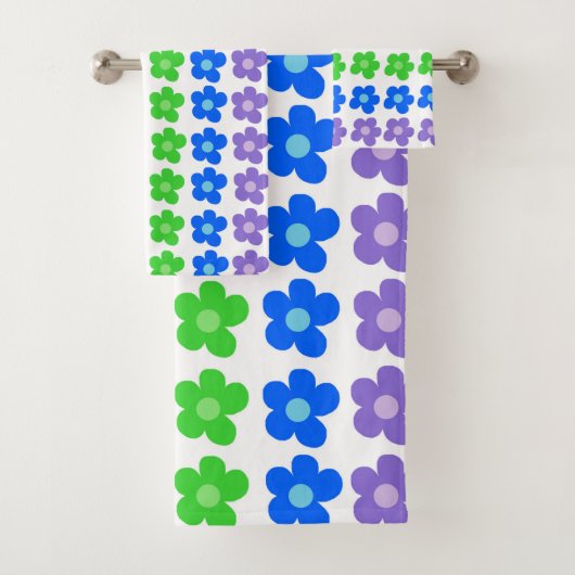 LGBT Rainbow Flowers Gay Pride Freedom & Equality Bad Handdoek (Insitu)