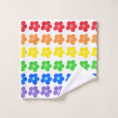 LGBT Rainbow Flowers Gay Pride Freedom & Equality Bad Handdoek (Wasdoekje)
