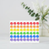 LGBT Rainbow Flowers Gay Pride Freedom & Equality Briefkaart (Staand voorkant)