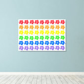 LGBT Rainbow Flowers Gay Pride Freedom & Equality Canvas Afdruk (Insitu (Houten vloer))
