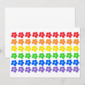 LGBT Rainbow Flowers Gay Pride Freedom & Equality Kaart (Voorkant / Achterkant)