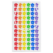 LGBT Rainbow Flowers Gay Pride Freedom & Equality Klein Cadeauzakje (Achterkant)