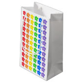 LGBT Rainbow Flowers Gay Pride Freedom & Equality Klein Cadeauzakje (Achterkant Gekanteld)