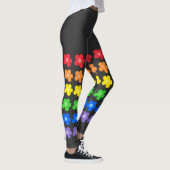 LGBT Rainbow Flowers Gay Pride Freedom & Equality Leggings (Rechts)