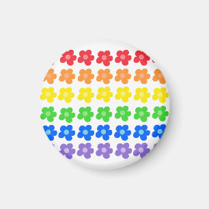 LGBT Rainbow Flowers Gay Pride Freedom & Equality Magneet