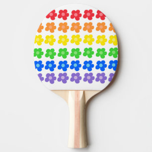 LGBT Rainbow Flowers Gay Pride Freedom & Equality Tafeltennisbatje