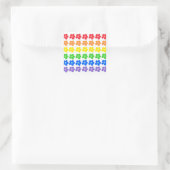 LGBT Rainbow Flowers Gay Pride Freedom & Equality Vierkante Sticker (Tas)