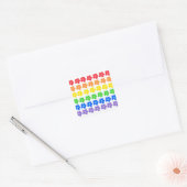 LGBT Rainbow Flowers Gay Pride Freedom & Equality Vierkante Sticker (Envelop)