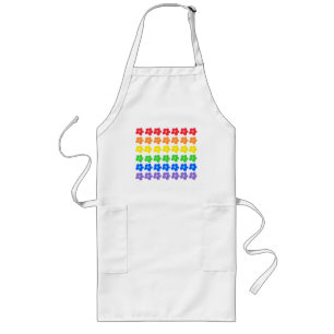 LGBT Rainbow Flowers Gay Pride-ontwerp Lang Schort