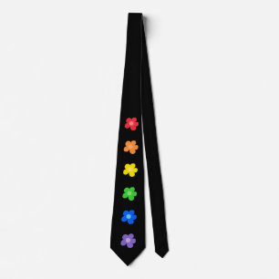 LGBT Rainbow Flowers Gay Pride-ontwerp Stropdas