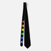 LGBT Rainbow Flowers Gay Pride-ontwerp Stropdas (Achterkant)
