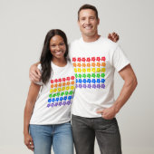 LGBT Rainbow Flowers Gay Pride-ontwerp T-shirt (Unisex)
