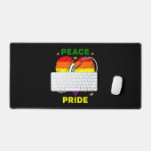 Lgbt Rainbow Gay Peace Love Pride Bureaumat (Keyboard & Muis)