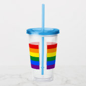 LGBT Rainbow Gay Pride Flag Acryl Drinkbeker (Rechts)