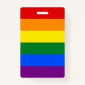 LGBT Rainbow Gay Pride Flag Badge (Voorkant)