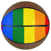 LGBT Rainbow Gay Pride Flag Basketbal (Voorkant)