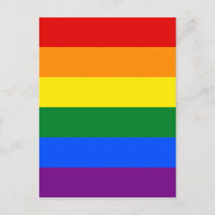 LGBT Rainbow Gay Pride Flag Briefkaart