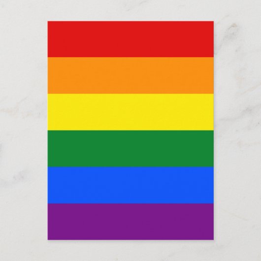 LGBT Rainbow Gay Pride Flag Briefkaart (Voorkant)