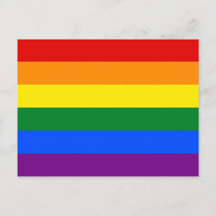 LGBT Rainbow Gay Pride Flag Briefkaart