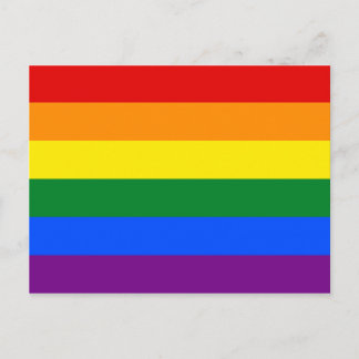 LGBT Rainbow Gay Pride Flag Briefkaart