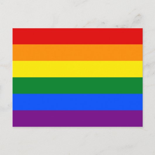 LGBT Rainbow Gay Pride Flag Briefkaart (Voorkant)