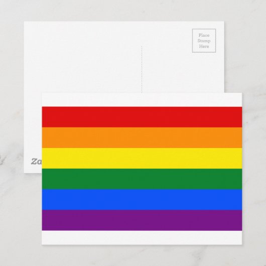 LGBT Rainbow Gay Pride Flag Briefkaart (Voorkant / Achterkant)
