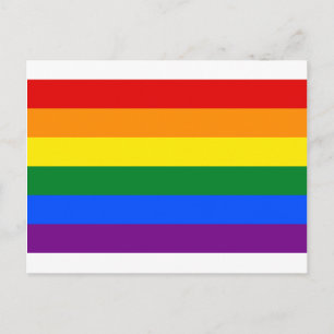 LGBT Rainbow Gay Pride Flag Briefkaart