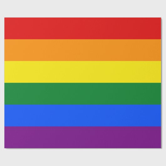 LGBT Rainbow Gay Pride Flag Cadeaupapier (Vlak)