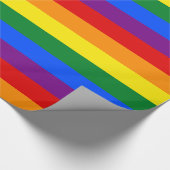 LGBT Rainbow Gay Pride Flag Cadeaupapier (Hoek)