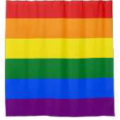 LGBT Rainbow Gay Pride Flag Douchegordijn (Voorkant)