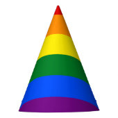 LGBT Rainbow Gay Pride Flag Feesthoedjes (Voorkant)