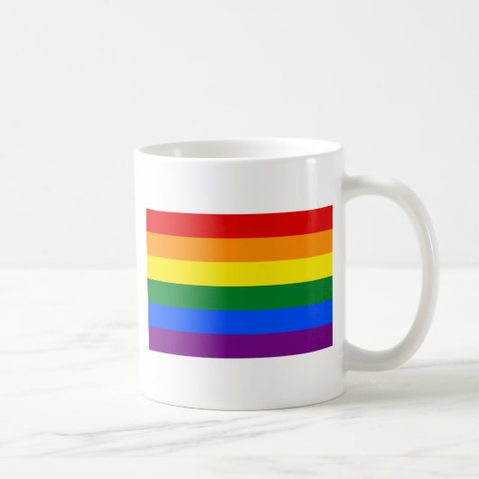 LGBT Rainbow Gay Pride Flag Koffiemok (Rechts)