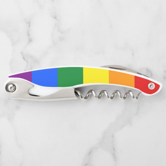 LGBT Rainbow Gay Pride Flag Kurkentrekker (Voorkant)