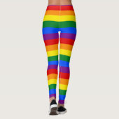 LGBT Rainbow Gay Pride Flag Leggings (Achterkant)