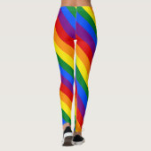 LGBT Rainbow Gay Pride Flag Leggings (Achterkant)