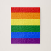 LGBT Rainbow Gay Pride Flag Legpuzzel (Verticaal)