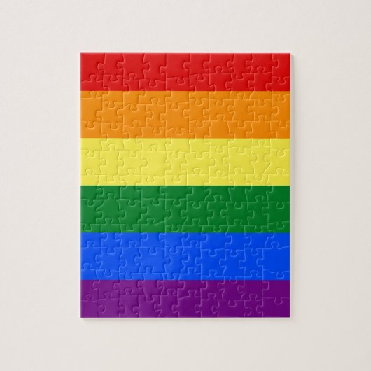 LGBT Rainbow Gay Pride Flag Legpuzzel (Verticaal)