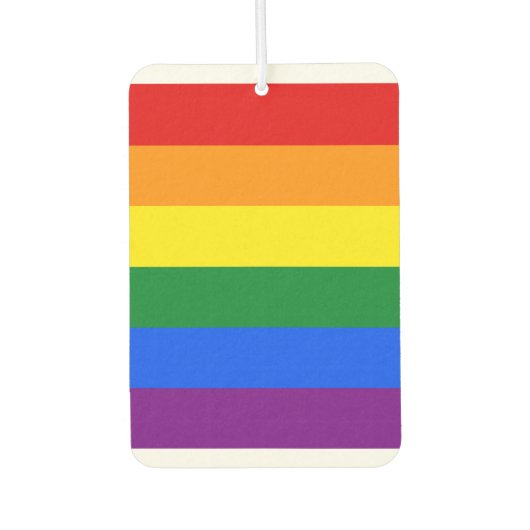 LGBT Rainbow Gay Pride Flag Luchtverfrisser (Voorkant)