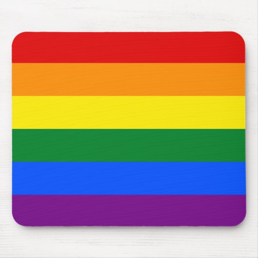 LGBT Rainbow Gay Pride Flag Muismat (Voorkant)