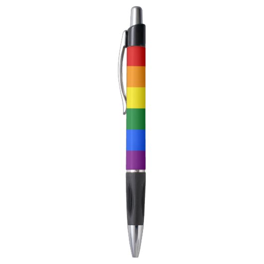LGBT Rainbow Gay Pride Flag Pen (Top (Verticaal))