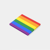 LGBT Rainbow Gay Pride Flag Post-it® Notes (Schuin)