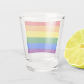 LGBT Rainbow Gay Pride Flag Shot Glas (Achterkant)
